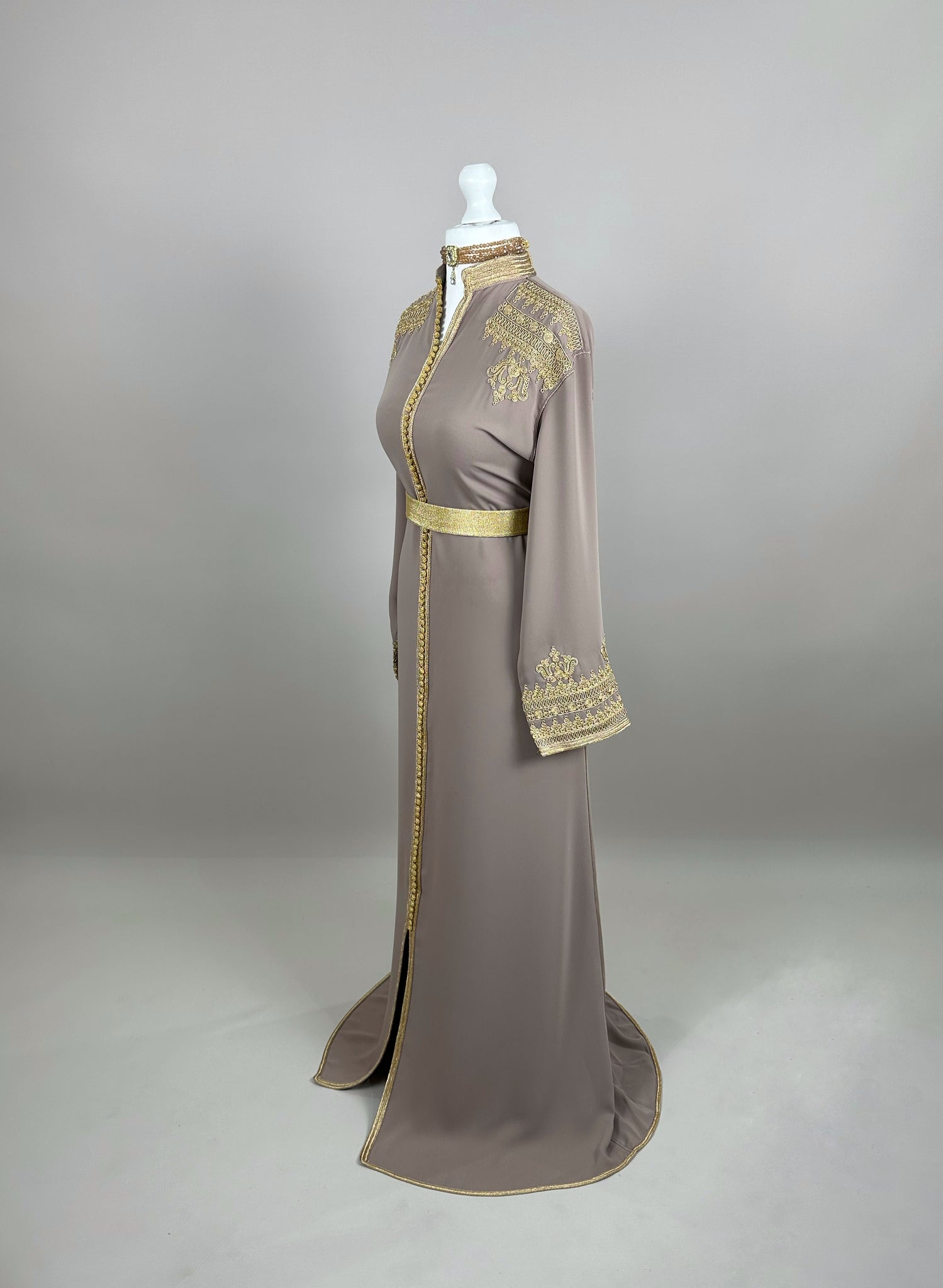 Taupe Kaftan Tarz