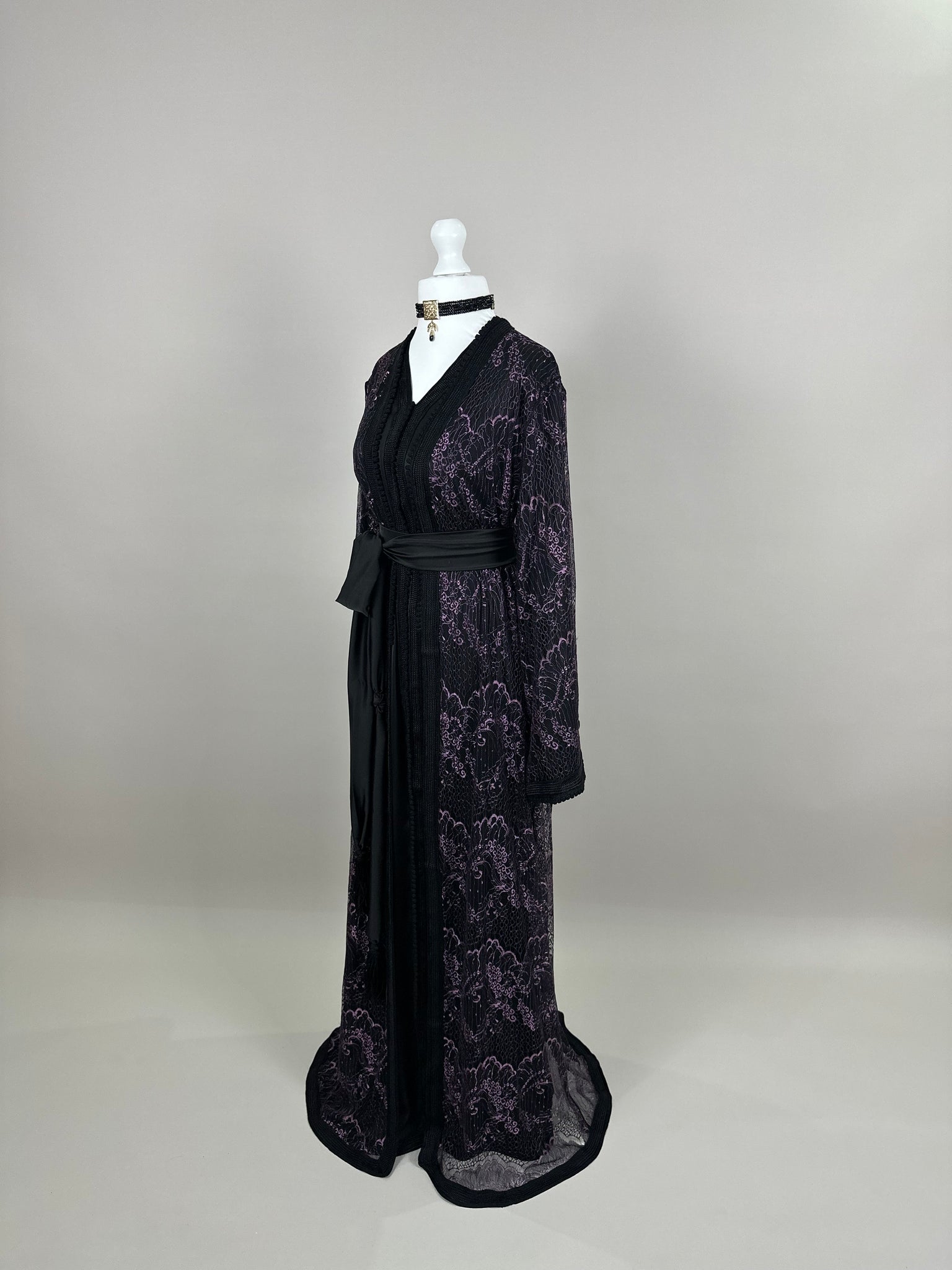 Black and Purple Takchita Lace