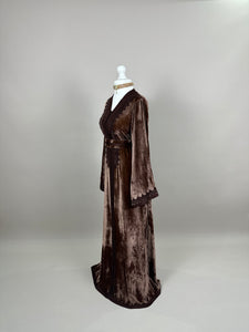 Brown Velvet Kaftan