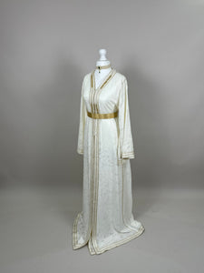 White Takchita with Gold Lining