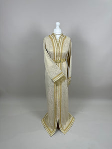 Beige Gold Kaftan