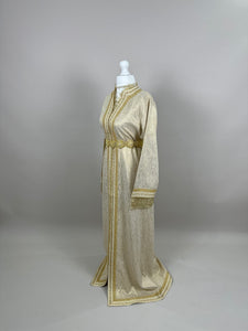 Beige Gold Kaftan