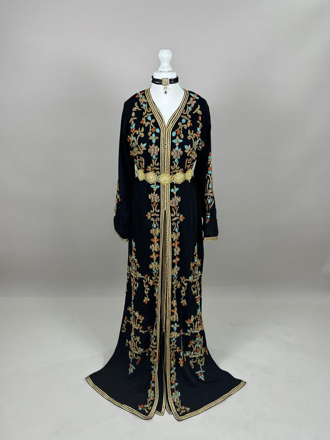 Black Takchita with Orange Lining